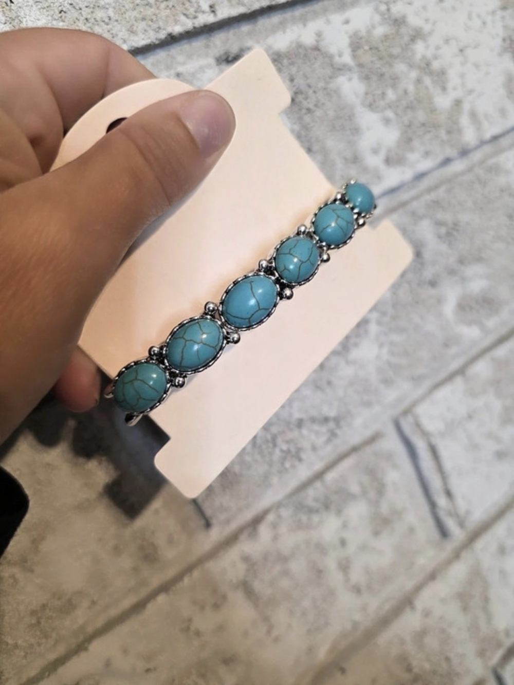 Turquoise Bracelet in Blue & Silver